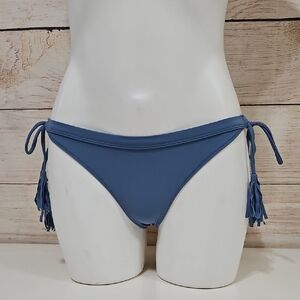 NWT Sea Gypsies Swim Blue Tassle Bikini Bottoms Medium